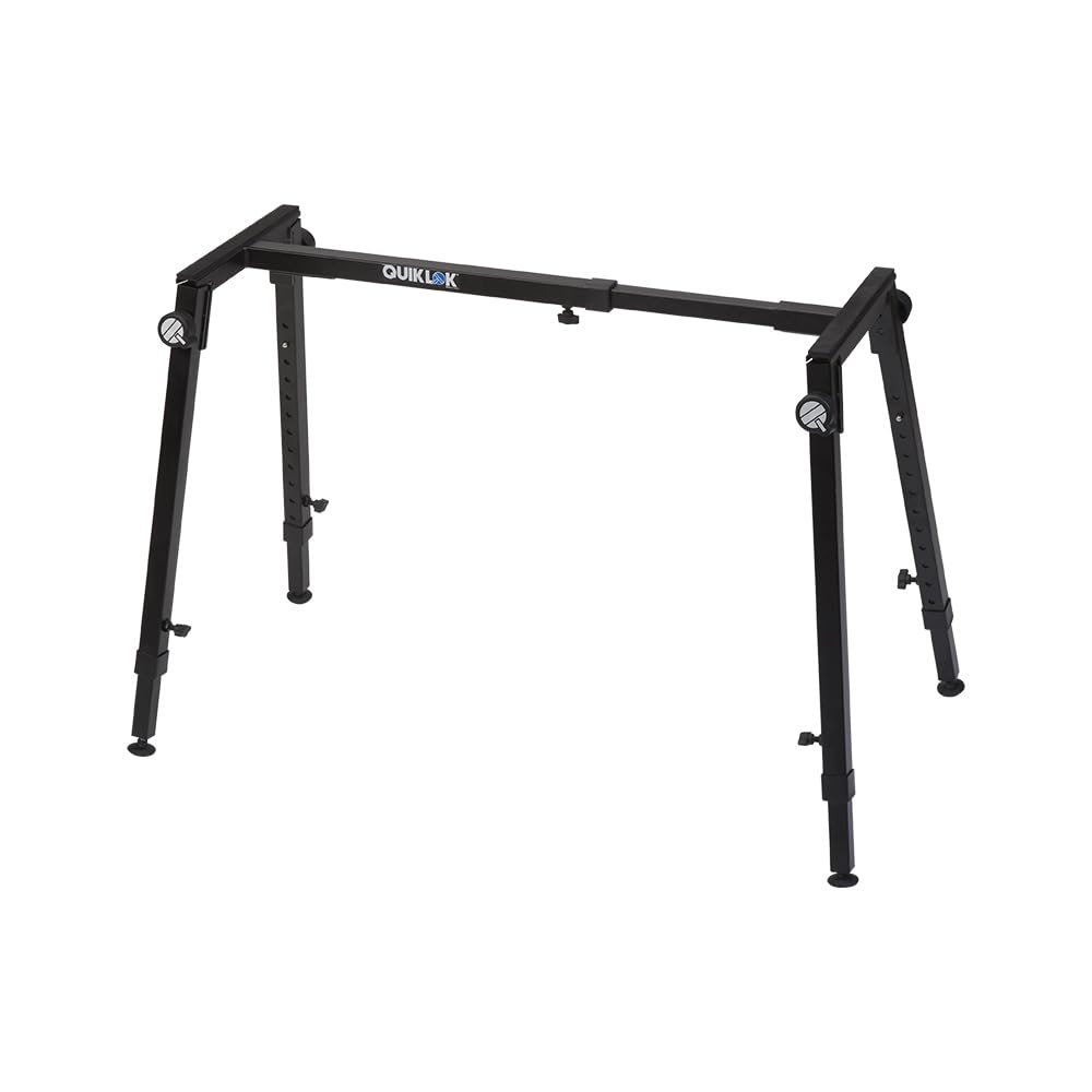 QUIK LOK WS-421 Adjustable Keyboard Stand & Mixer Stand - Heavy Duty Music Equipment for Studio, Stage & Home Use