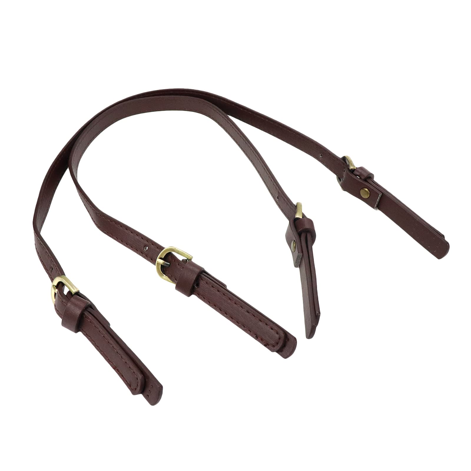 Premium PU Leather Replacement Purse Straps (2-Pack) - Adjustable 65cm to 71cm Light Coffee Handbag Straps - Durable Bag Handles for Women's Purses, Totes & Crossbody Bags - Perfect for Daily Use, Travel & Shopping