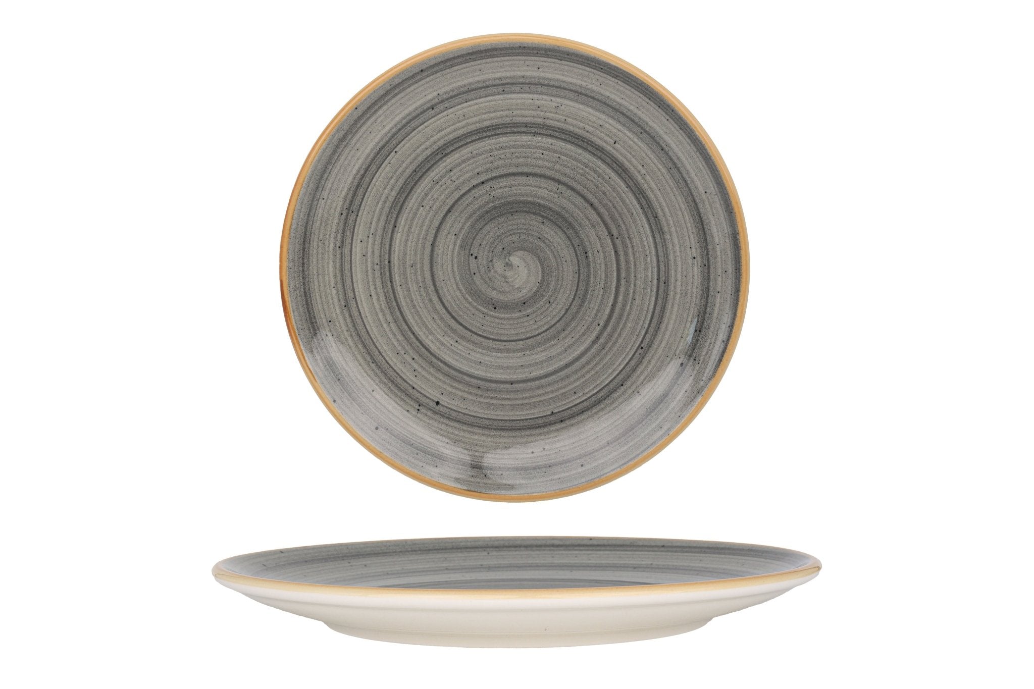 Aura Space Dessert Plate 17cm - Elegant Ceramic Cake Plate for Desserts, Pastries, Snacks - Perfect for Tea Parties, Weddings, and Home Decor