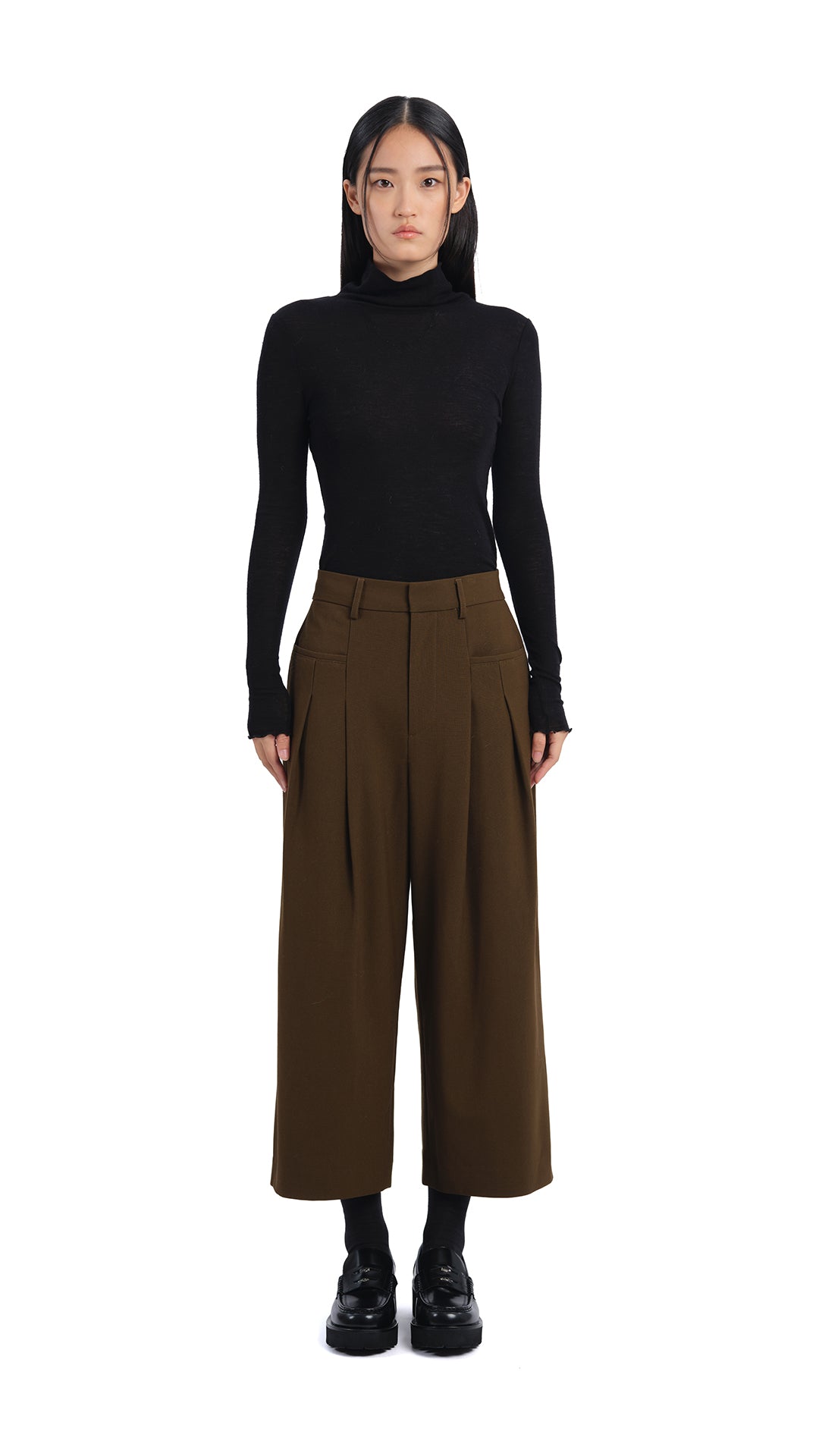 Stylish Wide Leg Ankle Pants for Women - Comfortable High Waisted Trousers with Pockets | Perfect for Office, Casual Outfits & Travel
