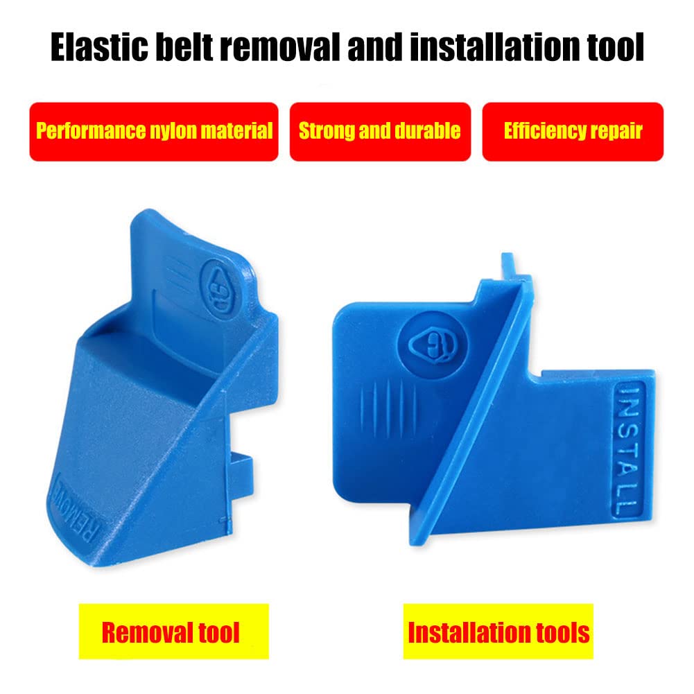 2-Piece Pulley Removal Tool Set - Zcargel Auto Elastic Belt Disassembly Tool with Stretching Support Block for Easy Belt Installation & Removal - Perfect for Car Maintenance & DIY Auto Repairs