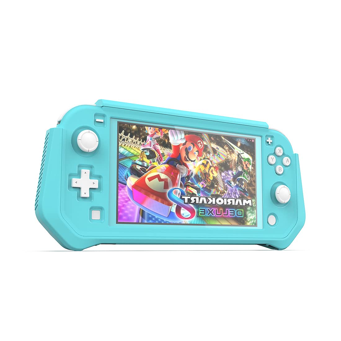Durable Nintendo Switch Lite Protective Case with Detachable Screen Protector & Ergonomic Hand Grip - Compatible with 2019 Switch Lite (Blue) | Perfect for Gaming On-The-Go & Travel Protection