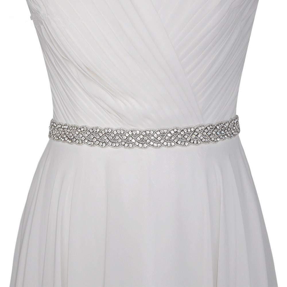 Elegant Rhinestone Wedding Sash Belt for Brides, Bridesmaids & Flower Girls - Sparkling Maternity & Evening Dress Accessory - Perfect for Weddings, Prom & Special Occasions