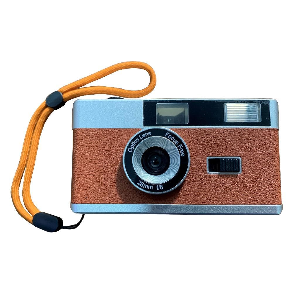 Vintage 35mm Film Camera with Built-in Flash - Reusable & Easy to Use for Beginner Photographers | Perfect for Travel, Street Photography & Retro Style Shots