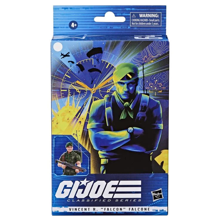 G.I. Joe Classified Series Vincent R. Falcon Falcone Action Figure - Collectible Military Toy for Display & Play | Perfect for Fans, Collectors & Gift Giving