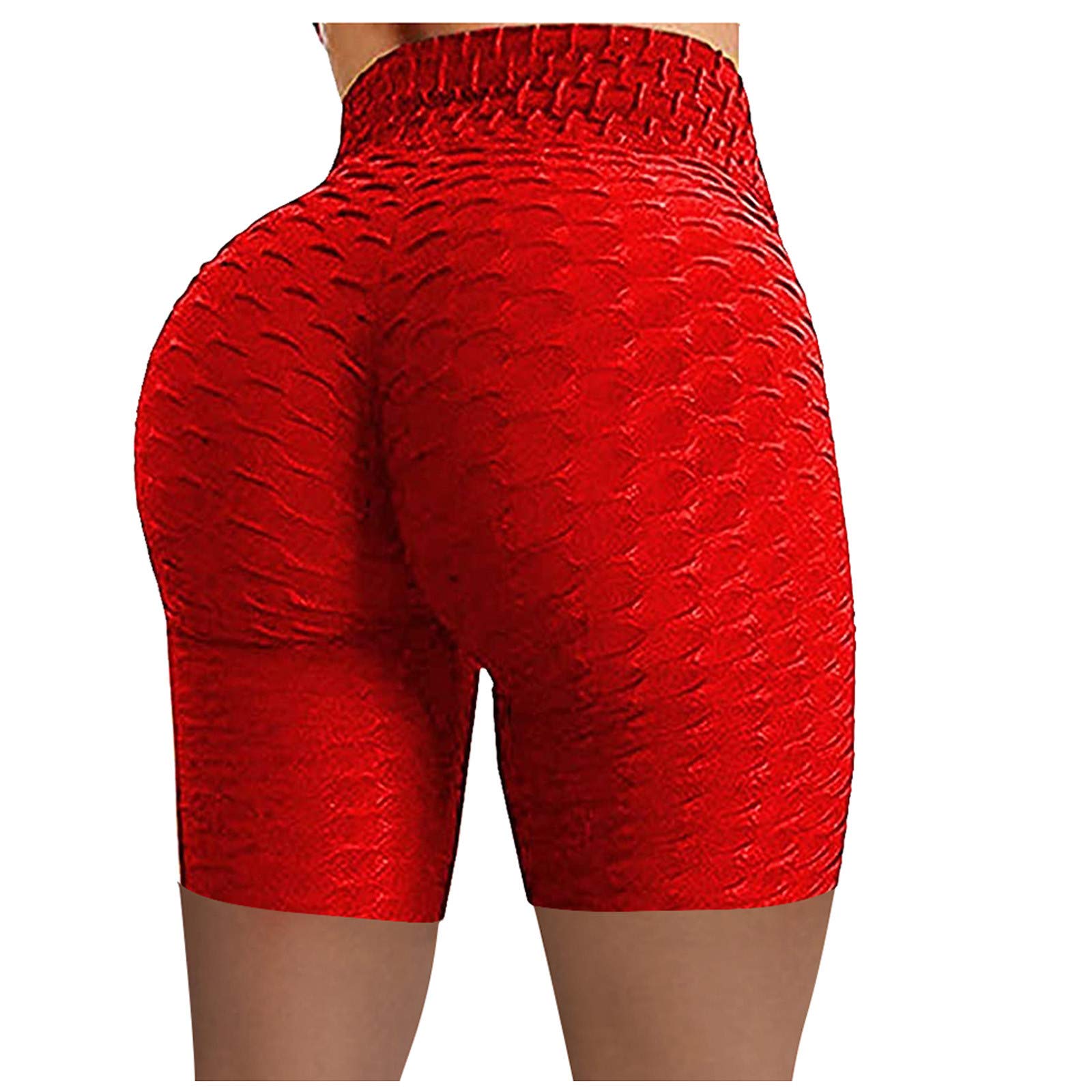 **Makalon Women's High Waist Yoga Shorts - Stretchy Biker Running Fitness Shorts for Volleyball, Workout & Active Wear**    *(Perfect for Yoga, Running, Gym, Volleyball & Casual Wear - Comfortable & Breathable)*