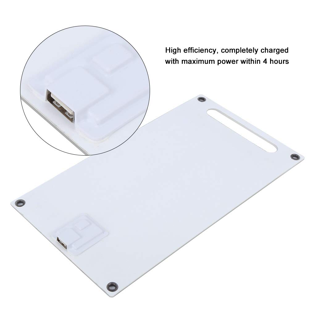 Ultra-Thin Solar Phone Charger - Waterproof Portable Charging Panel for Outdoor Camping, Hiking & Emergency Power Supply