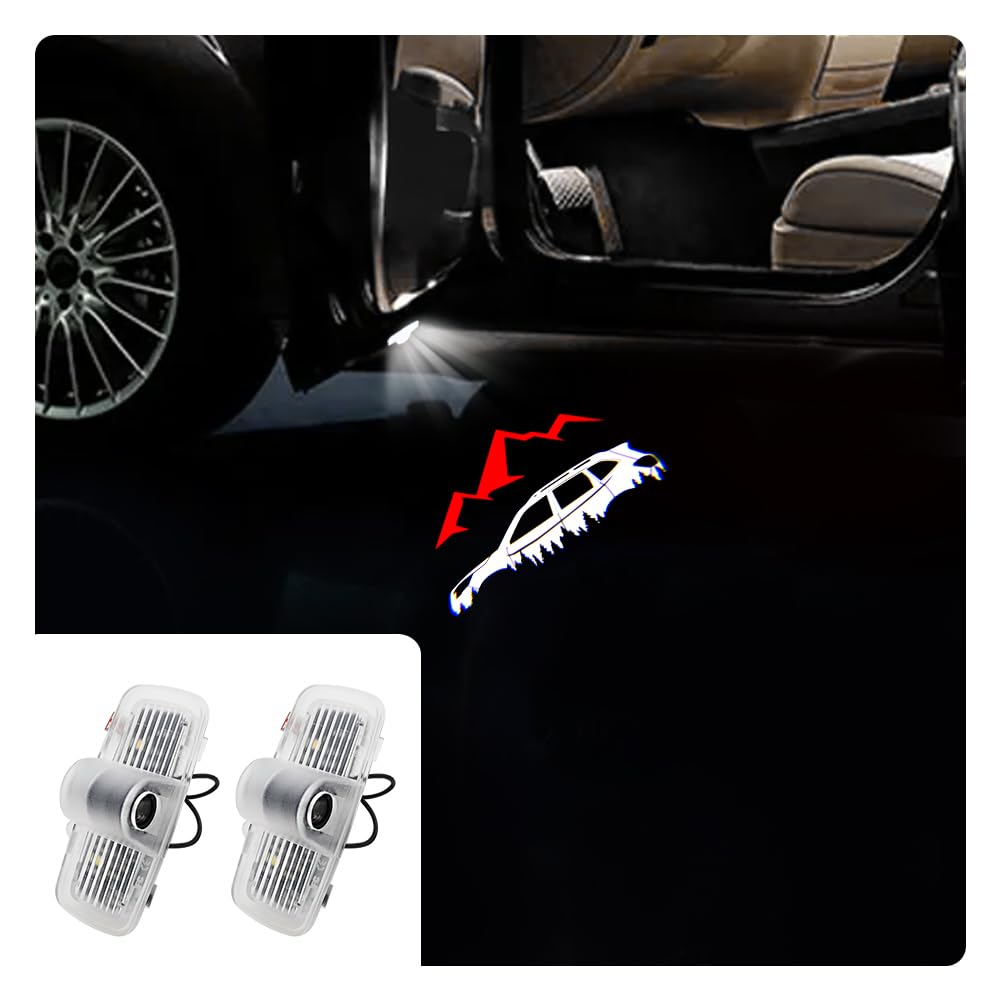 2 Pcs Car Door Logo Projection Lights - LED Welcome Puddle Lights for Honda Pilot 2009-2021 - Custom Shadow Projector for Nighttime Safety & Style - Perfect for Driveway Arrivals & Parking Lot Visibility