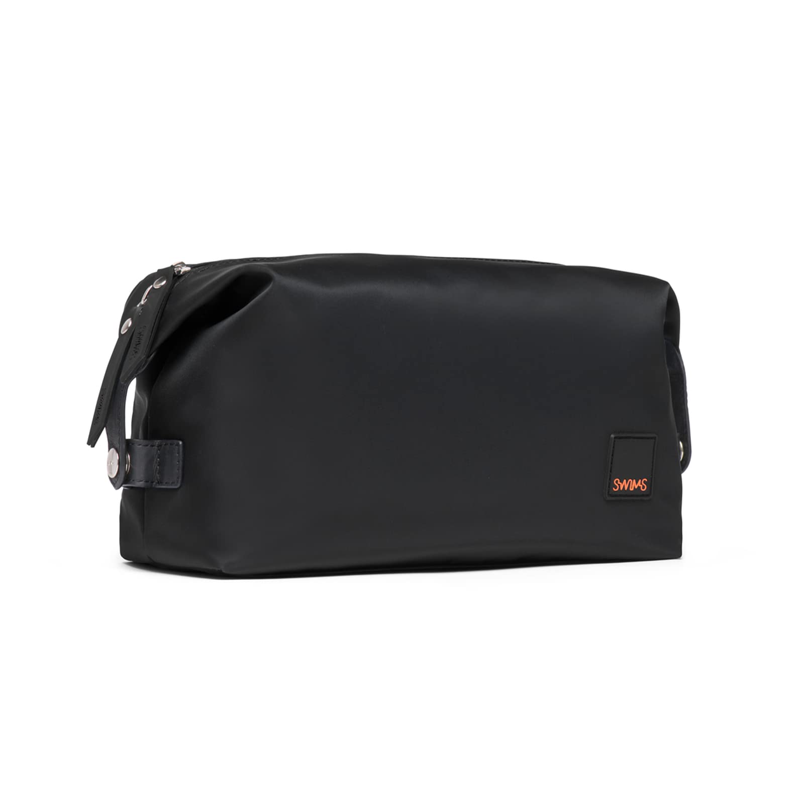SWIMS Necessaire Lightweight Shave & Toiletry Bag - Waterproof Travel Dopp Kit for Men, Compact Bathroom Organizer with Multiple Pockets (Black) - Perfect for Business Trips, Gym, Camping & Vacation Essentials