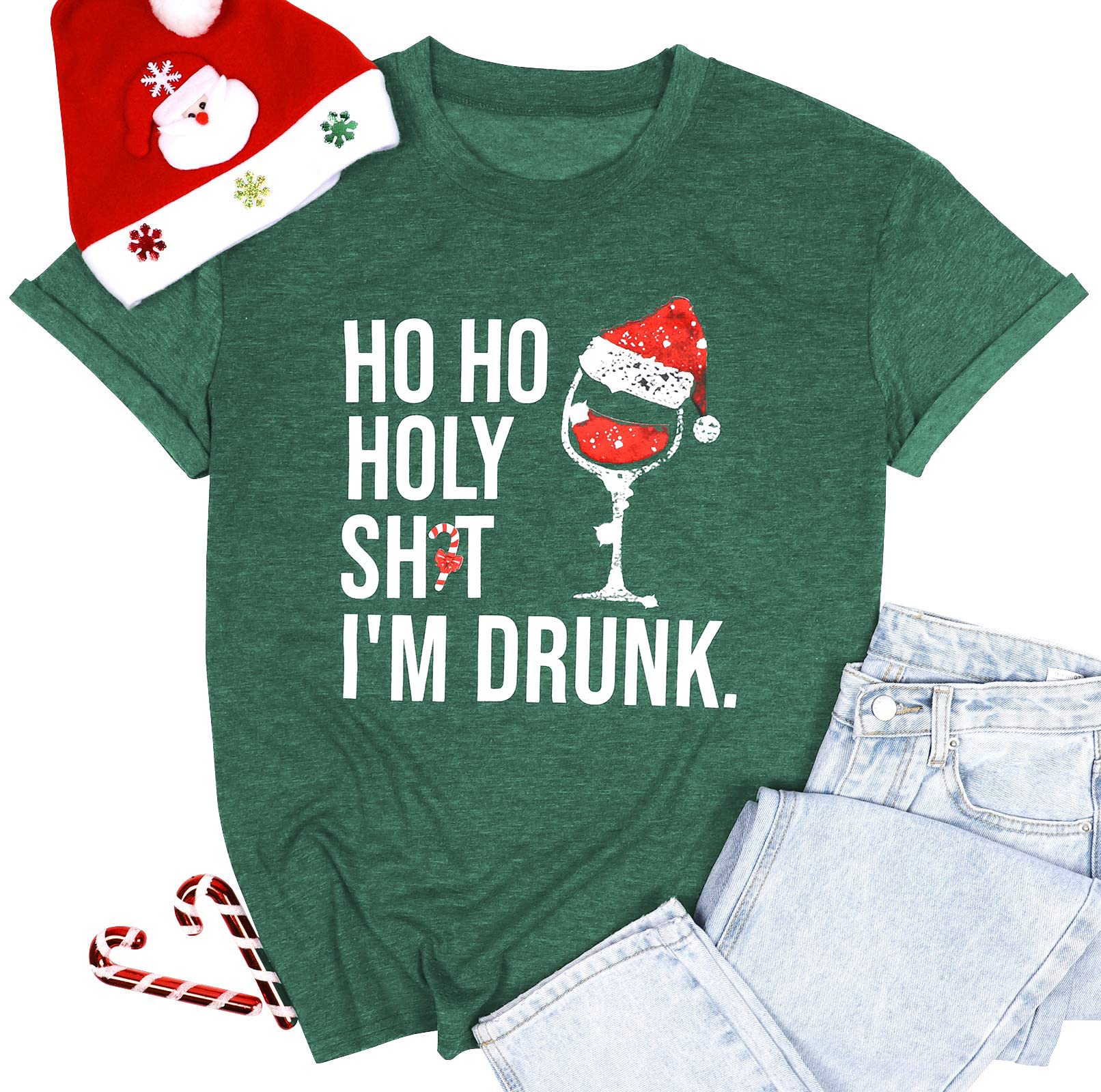 LUKYCILD Women's Christmas Shirts - Festive Holiday Tops for Teachers & Women | Perfect for Xmas Parties, Family Gatherings & Holiday Photos