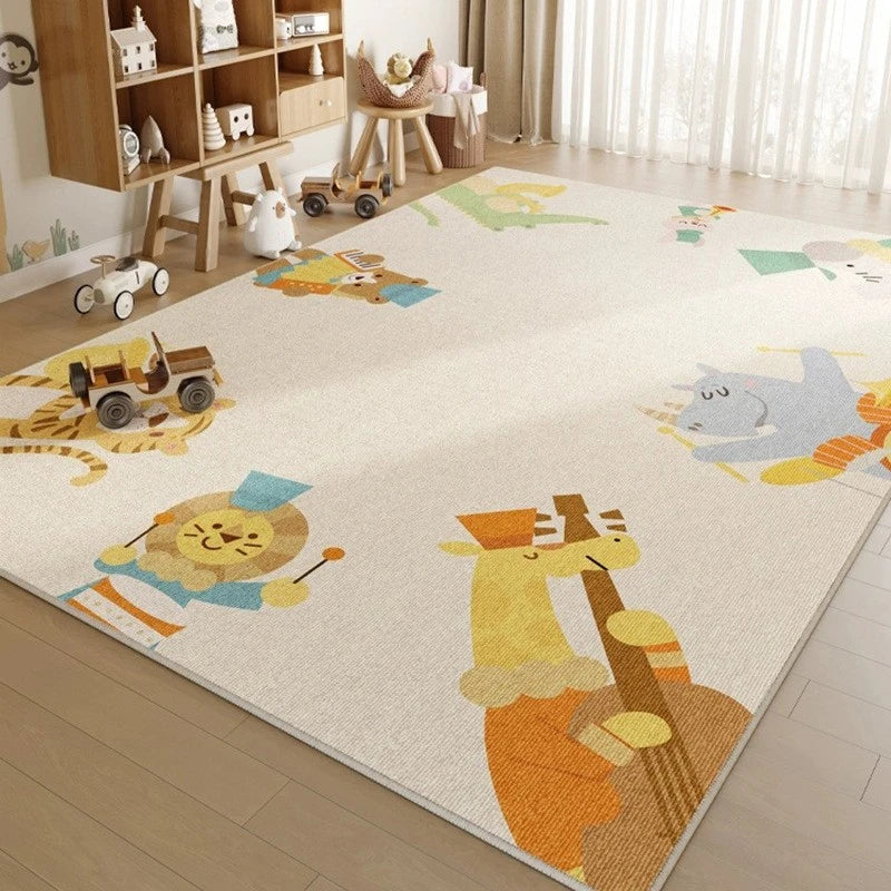 Siena PlayScape Waterproof & Spillproof Baby Nursery Rug - Soft Non-Slip Play Mat for Kids Room, Daycare & Toddler Play Area