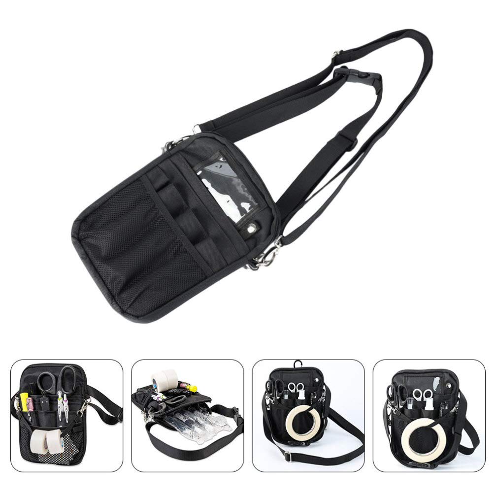 Healifty Multifunctional Oxford Cloth Tool Belt - Adjustable Waist Pouch for Electricians, Gym, Construction & Outdoor Work | Durable Storage Organizer with Multiple Pockets for Tools, Phones & Essentials
