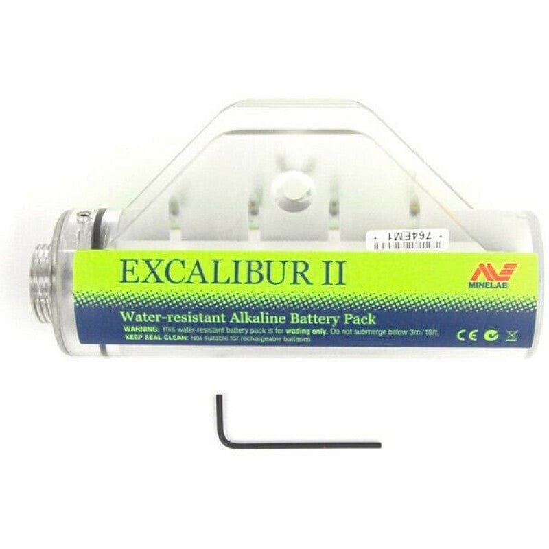 Minelab Excalibur II Alkaline Battery Pack - Waterproof Replacement Battery for Metal Detectors - Perfect for Beach Hunting & Underwater Treasure Hunting