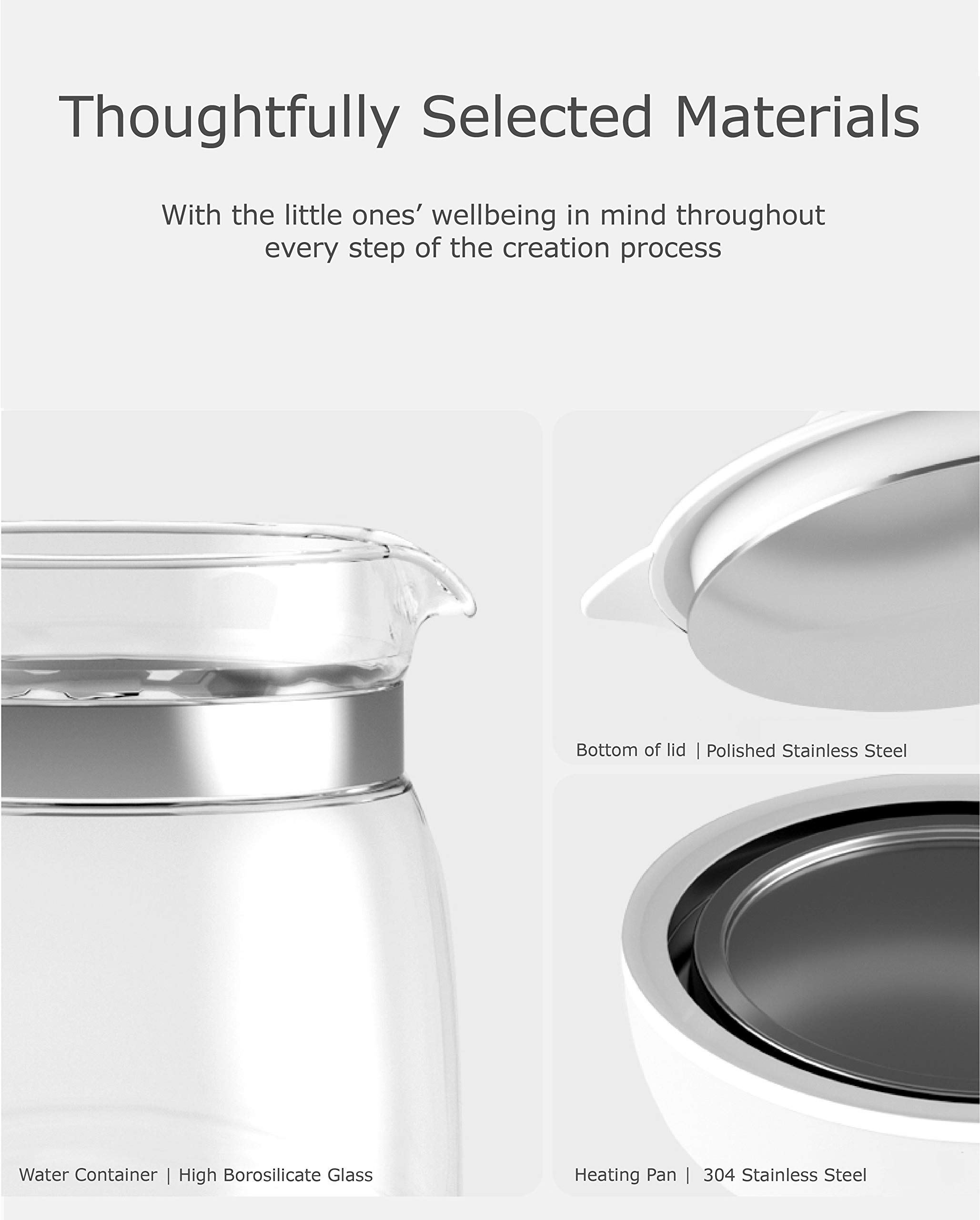 ÜneeQbaby PerfectTemp Baby Bottle Maker - 24-Hour Temperature Controlled Formula Dispenser, Fast 2-Minute Preparation, Ultra Quiet Operation with Night Light - Ideal for Night Feedings & Travel (Perfect for Newborns & Busy Parents)