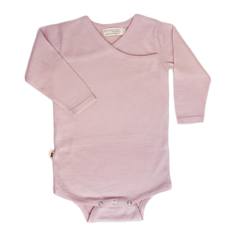 Aoraki Women's Long Sleeve Bodysuit - Soft Stretchy Pink Bodysuit for Layering, Yoga & Everyday Wear