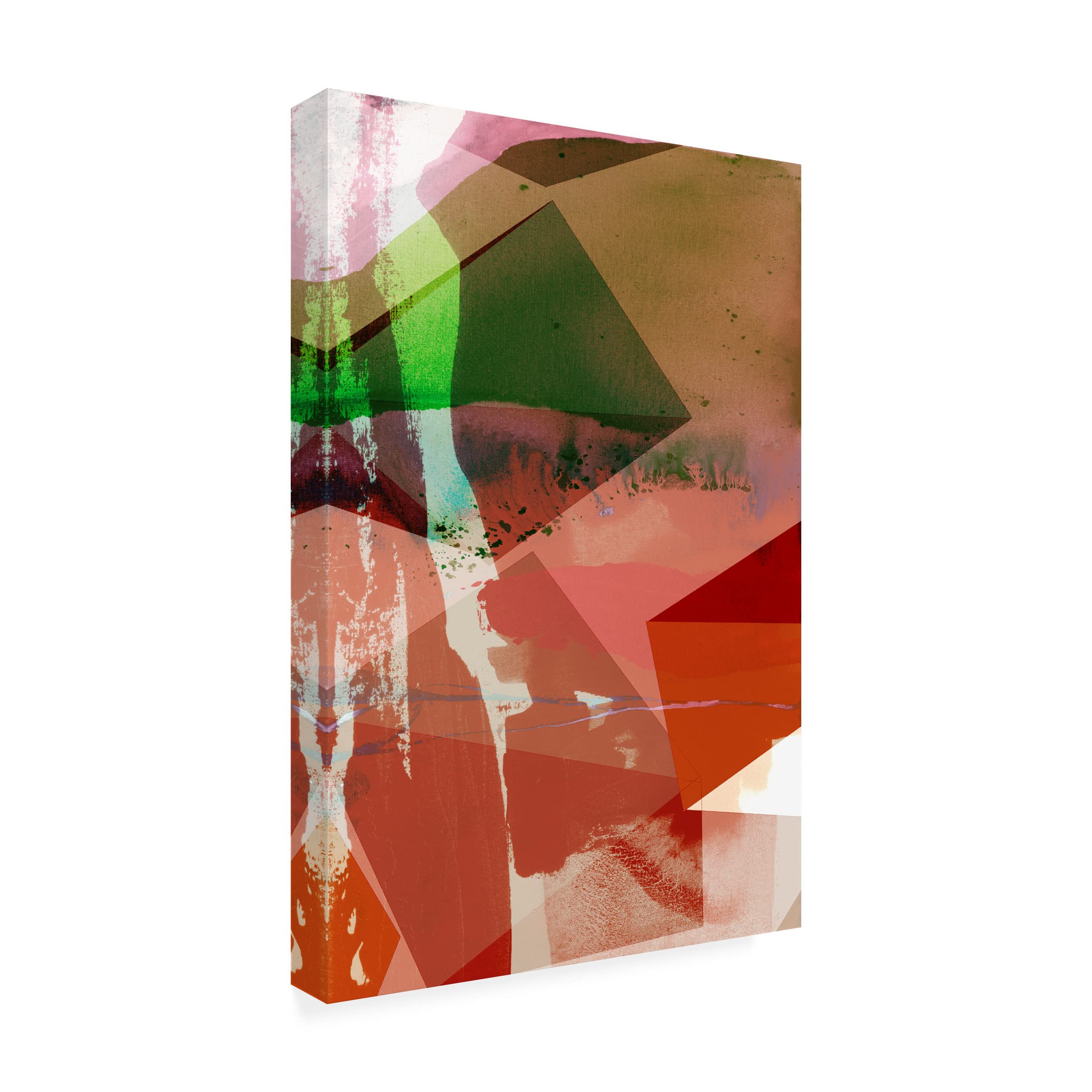 Trademark Fine Art 'Coral Shapes I' Canvas Wall Art Print by Sisa Jasper - Modern Abstract Ocean Painting for Living Room, Bedroom & Office Decor