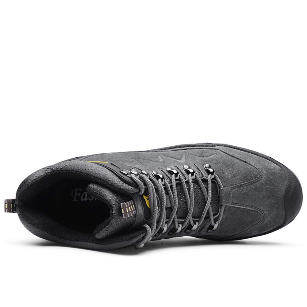 **Ailishabroy Men's High Top Winter Sneakers - Warm Waterproof Hiking & Climbing Shoes with Lace-Up Ankle Support - Perfect for Outdoor Adventures, Trail Running & Casual Wear**