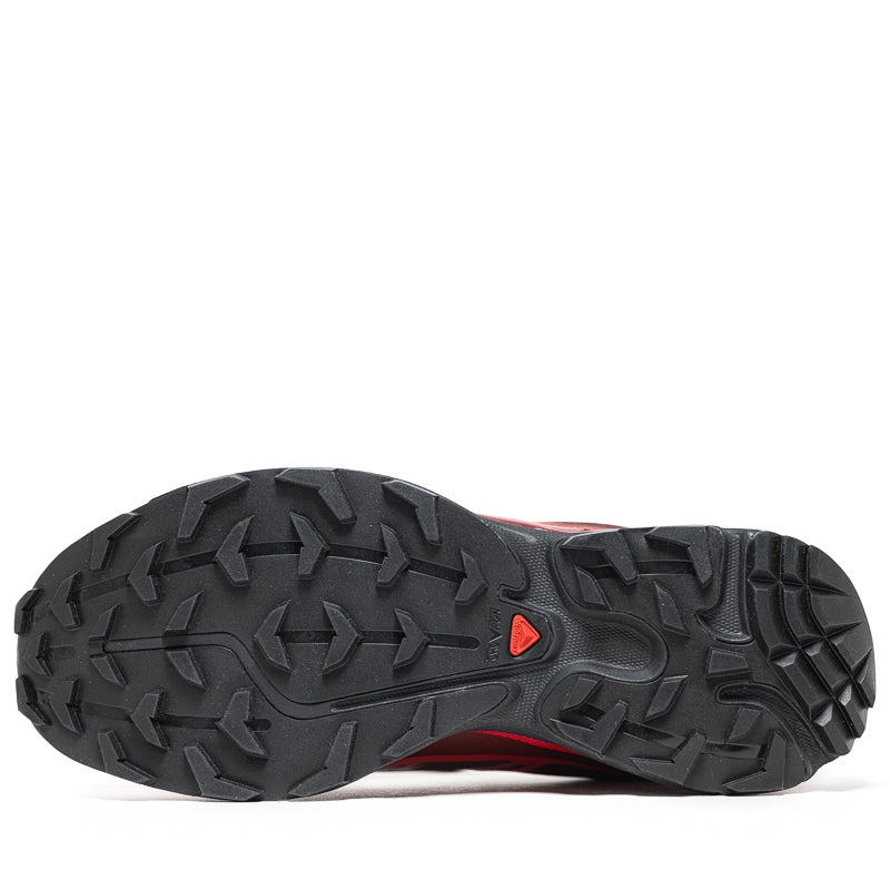 Salomon XT 6 Trail Running Shoes - Rum Raisin/High Risk Red - Lightweight Hiking & Outdoor Adventure Footwear for Men & Women