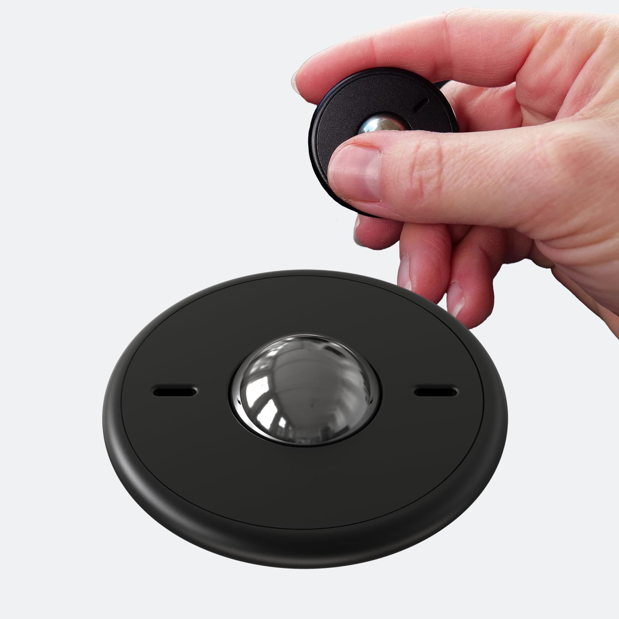 ONO Scroller - Handheld Fidget Toy for Adults & Kids | Stress Relief & Anxiety Reduction Tool | Focus Booster for ADHD & Office Work | Compact Portable Design (Black Aluminum) - Perfect for Work, School & Travel