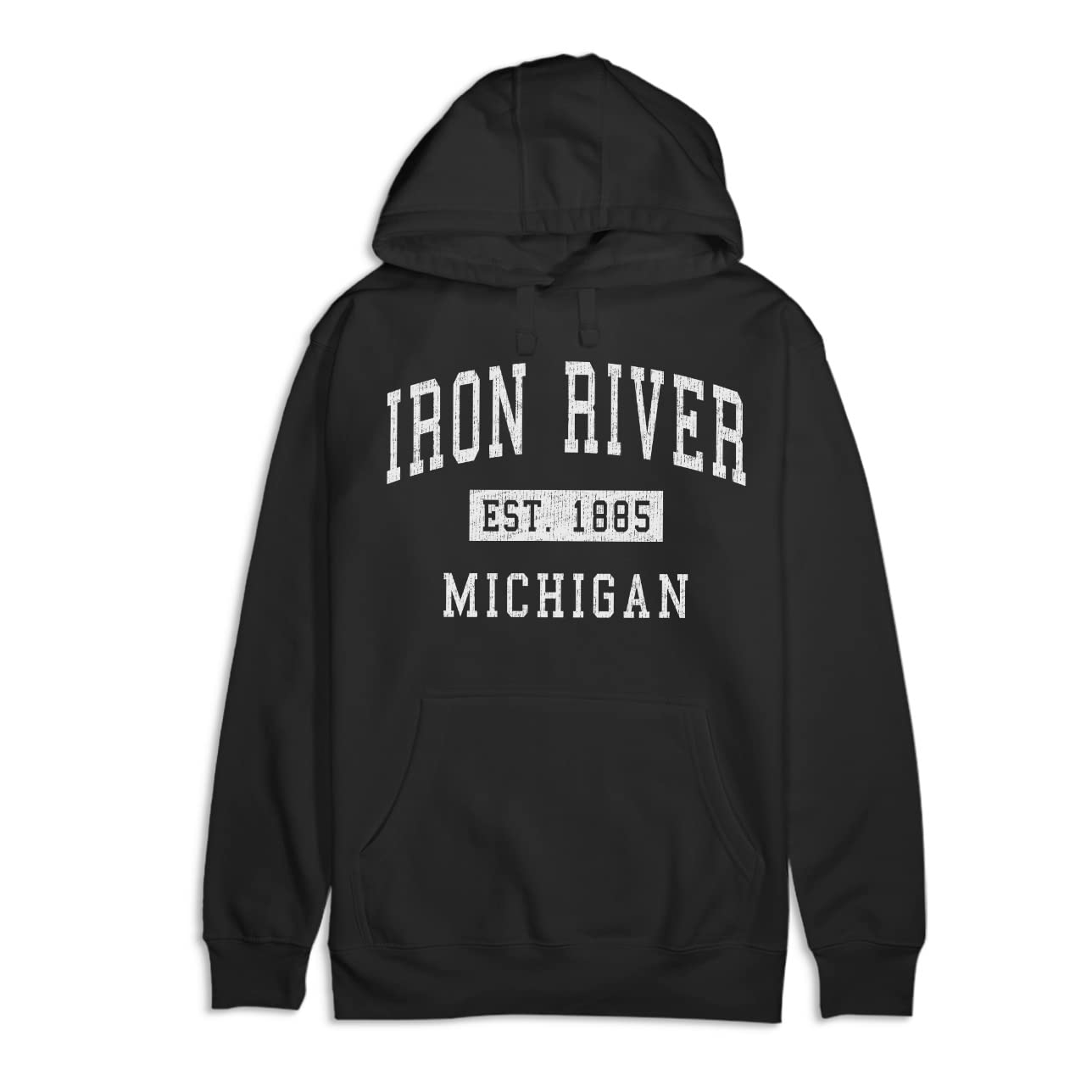 Premium Cotton Hoodie - Classic Established Design | Hometown Apparel Iron River Michigan | Cozy Casual Wear for Everyday & Outdoor Activities