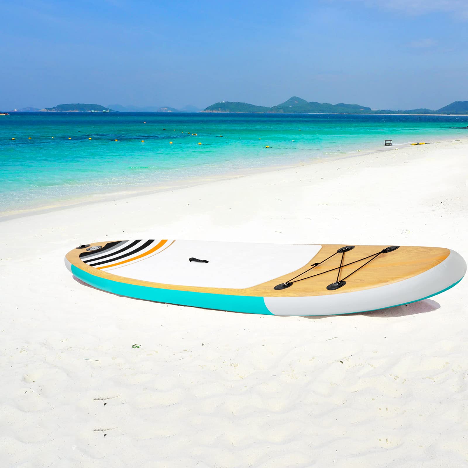 GYMAX Inflatable Stand Up Paddle Board (6