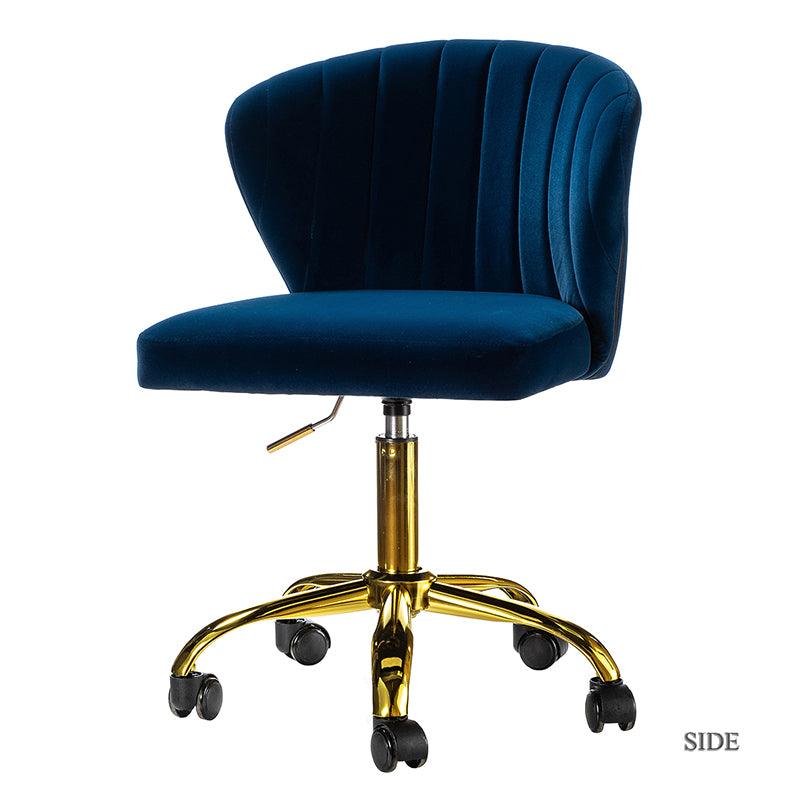Premium Chandra Velvet Office Chair - Ergonomic Executive Desk Chair with Lumbar Support for Home & Office Workspaces - Comfortable Modern Computer Chair for Long Hours of Sitting