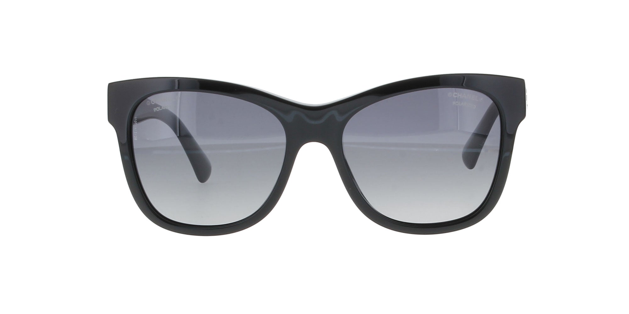 Chanel Polarized Black Square Sunglasses for Women - UV Protection Luxury Fashion Shades for Driving, Beach & Outdoor Activities