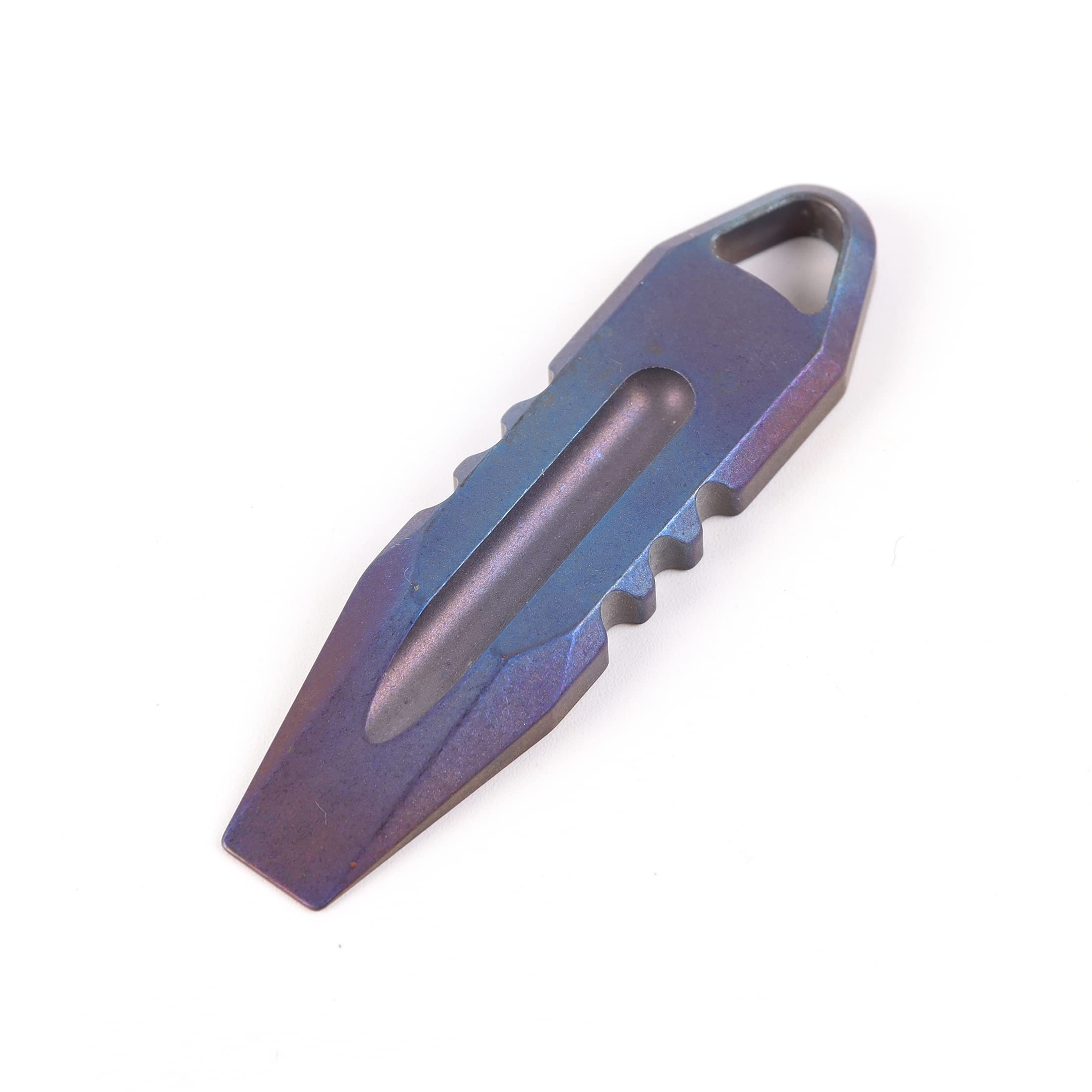 Premium Titanium EDC Pry Bar - Compact Keychain Multi-Tool for Everyday Carry (Blue) | Perfect for Outdoor Adventures, Survival Kits & DIY Projects