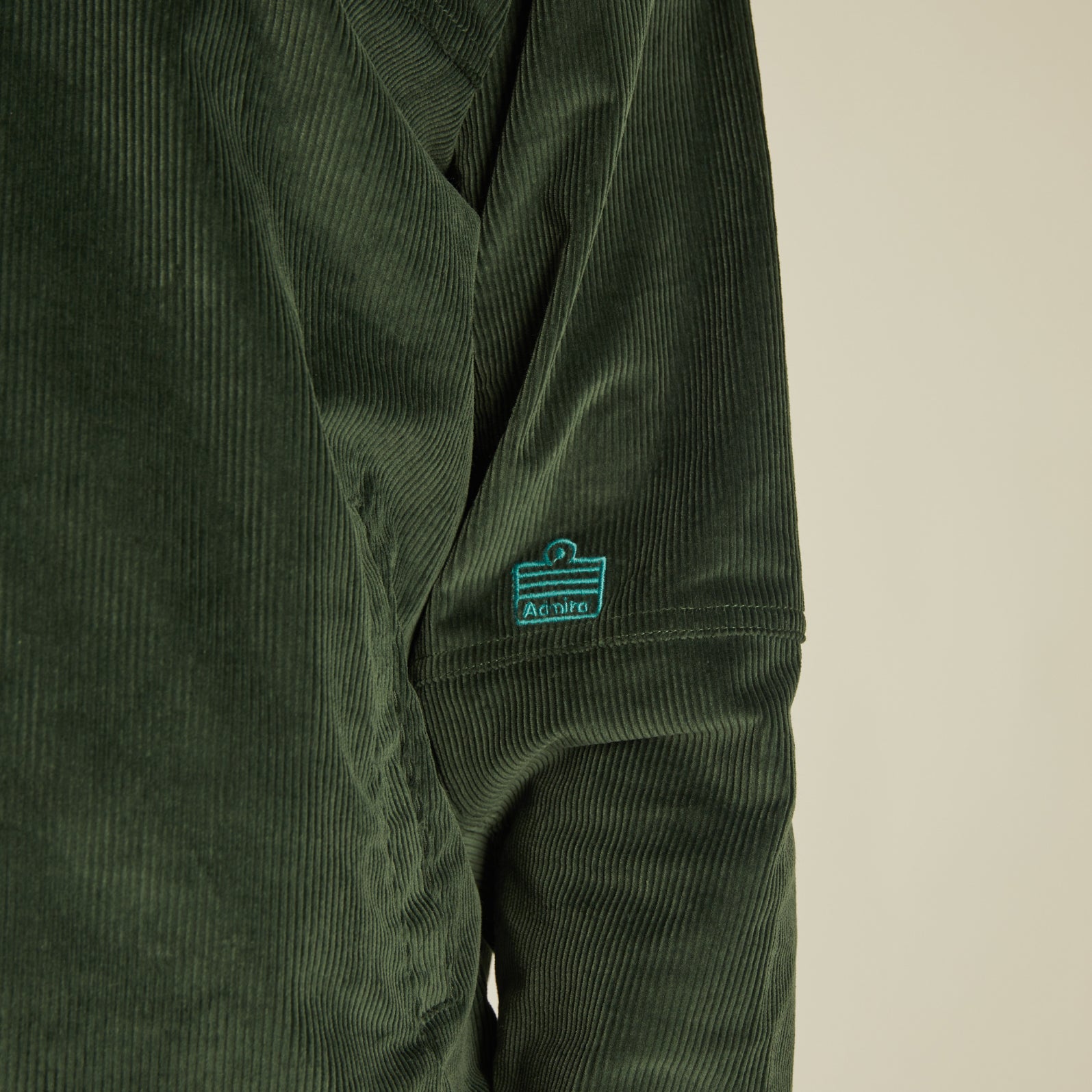 Almost Home x Admiral Original Drill Top - Dark Teal Workout Shirt for Men | Gym & Training Apparel | Moisture-Wicking Performance Tee for Running & Fitness