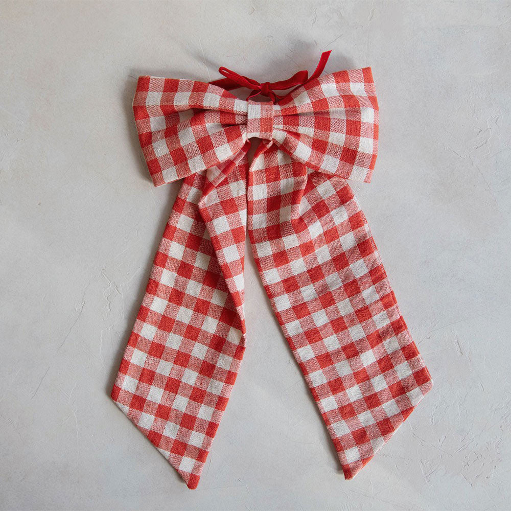 Gingham Bow Hair Accessories - Cute Hair Bows for Women & Girls - Perfect for Weddings, Parties & Everyday Style