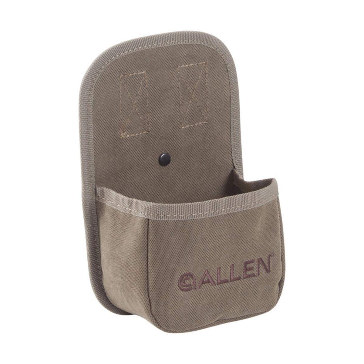 Allen Company Shotgun Shell Pouch - Premium Soft Canvas Ammo Holder for Clay, Trap & Skeet Shooting - Hunting & Range Accessories (Tan) - Perfect for Outdoor Sports & Target Practice