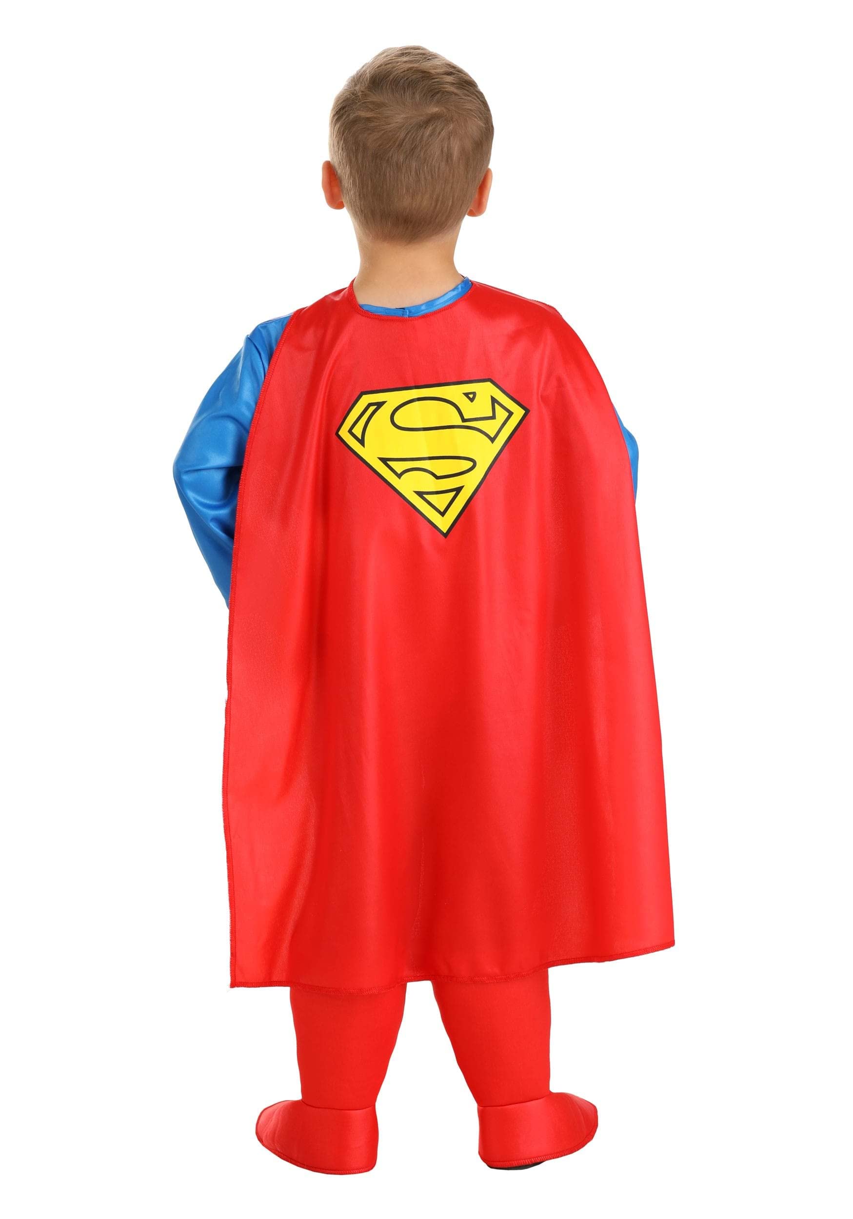 Superman Costume for Toddlers - Red & Blue Superhero Suit with Cape | Kids Halloween Dress Up & Comic Con Cosplay | Perfect for Birthday Parties & Superhero Theme Events