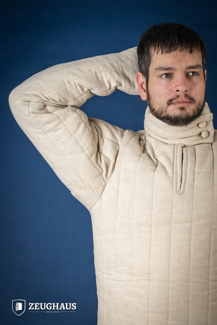 13th Century Medieval Gambeson - Authentic Historical Armor for LARP, Reenactment & Cosplay - Natural Cotton Padding for Comfort & Protection