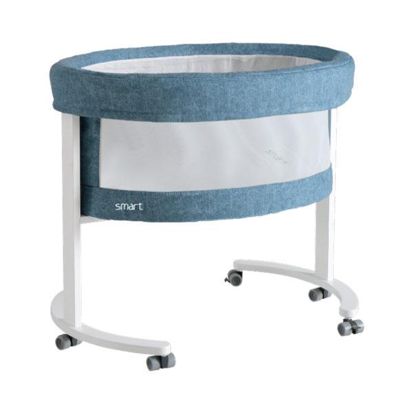 Micuna Smart Luce LED Bassinet - Adjustable Baby Crib with Night Light & Soothing Sounds for Newborns | Perfect for Nursery, Bedroom & Travel | Modern Infant Sleep Solution