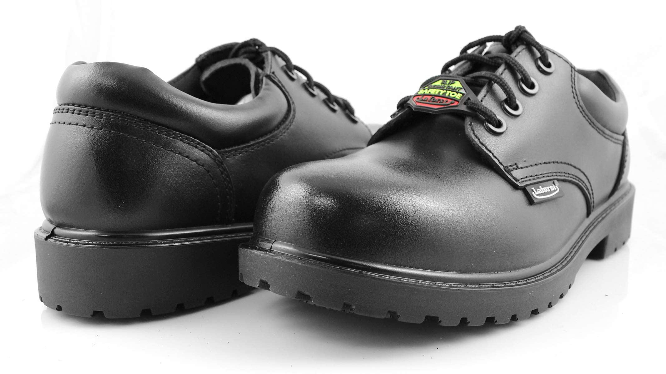 Laforst Men's Non-Slip Composite Safety Toe Work Boots - OSHA Approved Industrial Construction Shoes for Heavy Duty & Outdoor Work