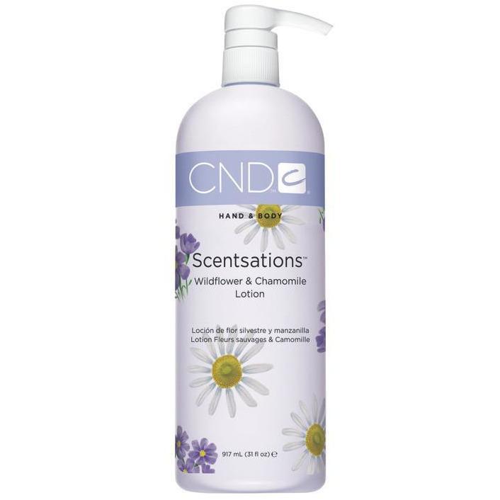 CND Scentsation Wildflower & Chamomile Body Lotion 31 fl oz - Hydrating & Soothing Moisturizer for Dry Skin | Perfect for Daily Use & Spa Days