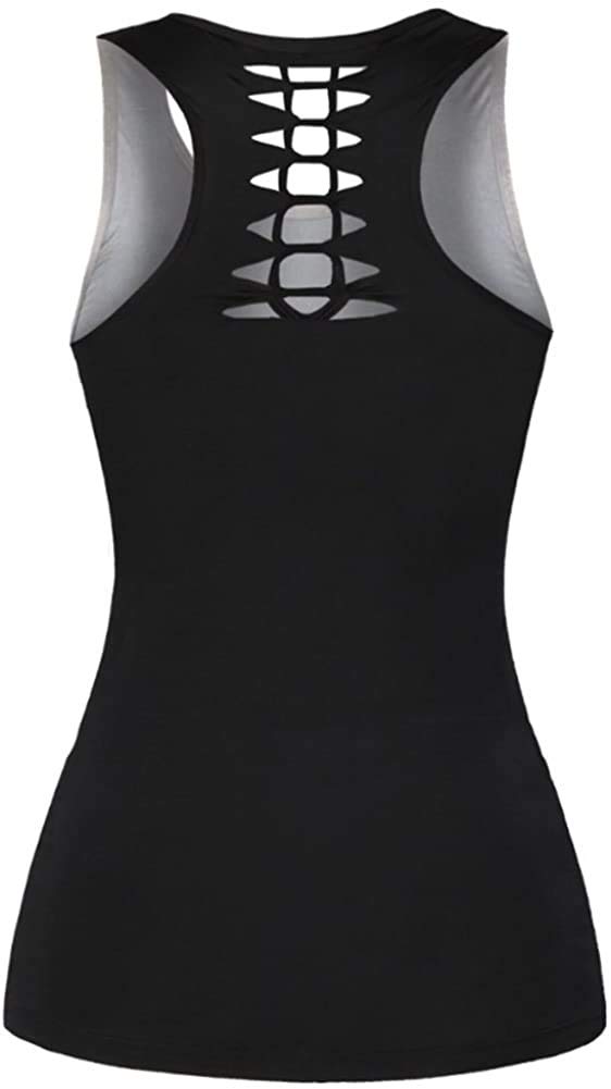 Women's Sugar Skull Yoga Outfit 2-Piece Set - Sport Tank Top & Leggings Workout Activewear for Women & Girls | Perfect for Yoga, Gym, Fitness & Casual Wear