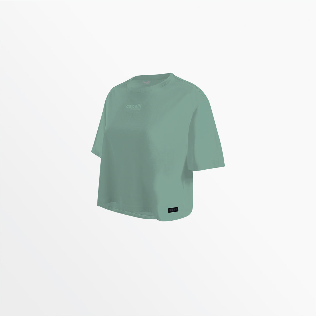 Women's Oversized Cropped T-Shirt - Soft Cotton Tonal Tee for Casual Wear, Street Style & Layering Outfits