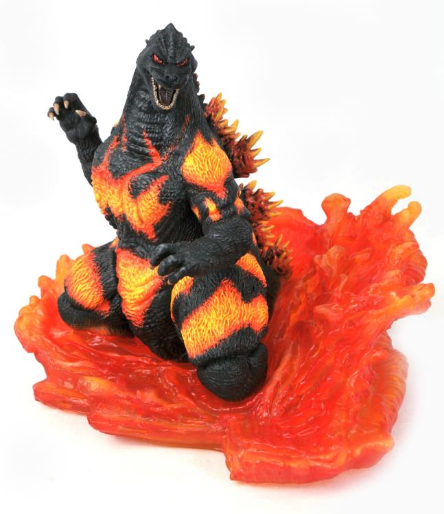 Burning Godzilla 1995 PVC Figure Statue - Diamond Select Gallery Diorama Collectible - Perfect for Anime Fans, Movie Collectors & Home Office Display