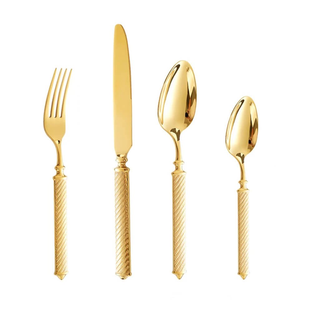 Majorelle 20-Piece Stainless Steel Flatware Set - Elegant Silverware for Dining, Kitchen & Entertaining - Perfect for Weddings, Dinner Parties & Everyday Use