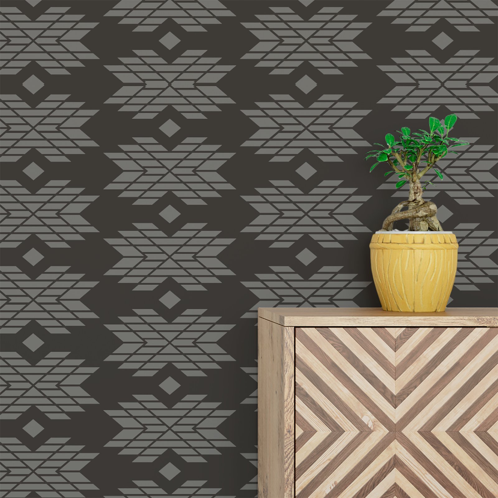 Navajo Stencil Set - Reusable Wall Stencils for Painting, DIY Home Decor & Crafts | Perfect for Southwestern Style Room Makeovers, Furniture Upcycling & Creative Wall Art Projects