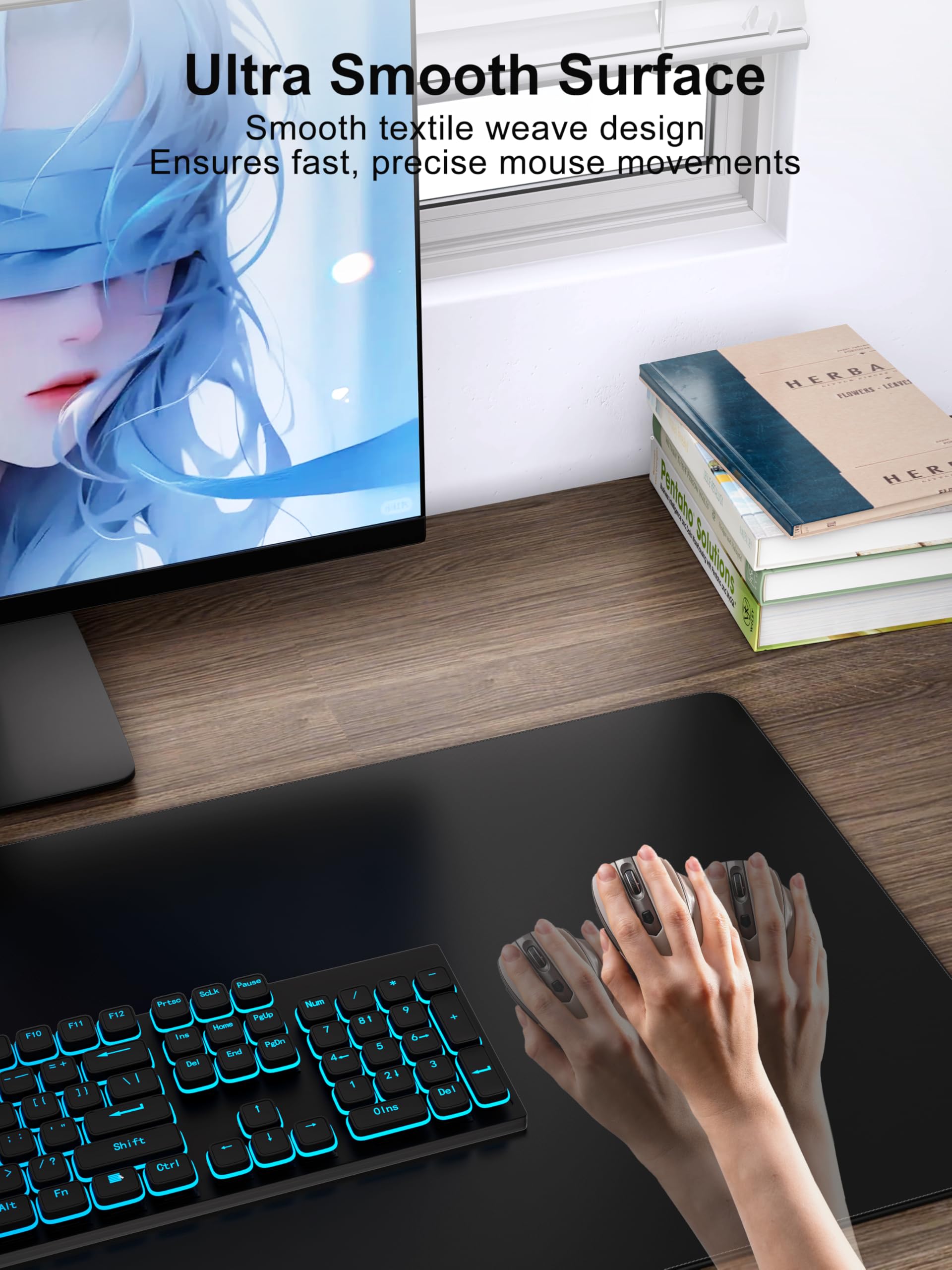 TopMade Wireless Charging Mouse Pad - XXL 31.5