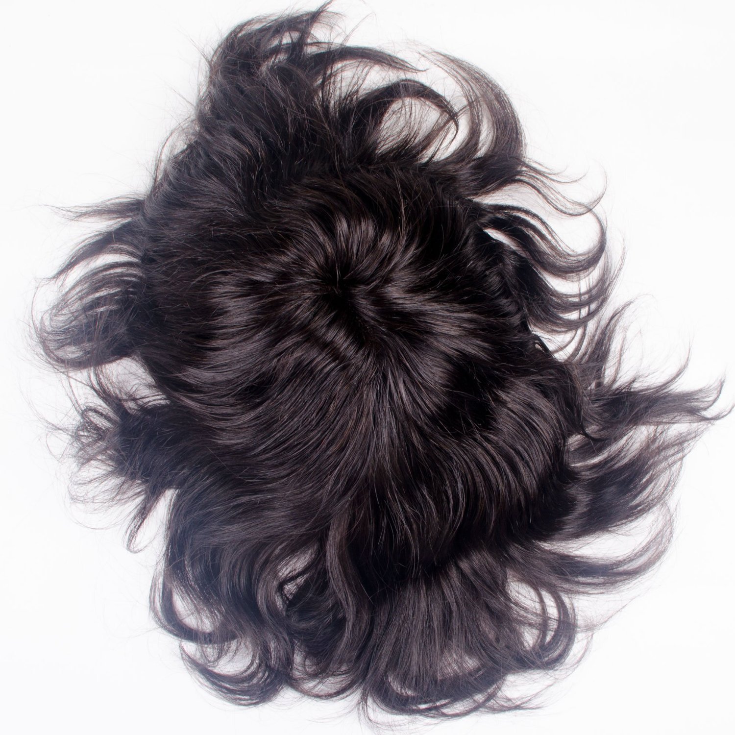 Majik Hair Patch Men's Toupee Wig - Glue-Free, Includes Hair Dryer & 3 Wig Clips - Black Front Lace Toupee 7x5 Inches - Perfect for Thinning Hair & Bald Spot Coverage - Natural Look for Daily Wear & Special Occasions