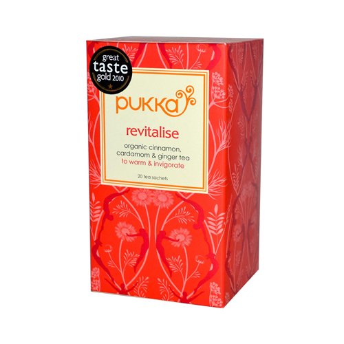 Organic Pukka Herbal Tea - 2 Packs of Revitalize Cinnamon Cardamom Ginger Tea (6 Cases, 120 Tea Bags Total) | Perfect for Relaxation, Digestion & Immune Support | Morning Boost or Evening Wind-Down