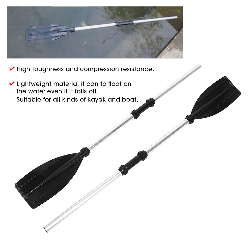 Premium Aluminum Alloy Boat Oars - 210cm/82.7in Detachable Paddles for Kayak, Canoe & Raft | Lightweight & Durable Marine Oars | Perfect for Fishing, Camping & Water Sports Adventures