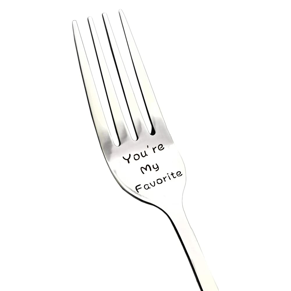 Funny Engraved Stainless Steel Dinner Forks - 