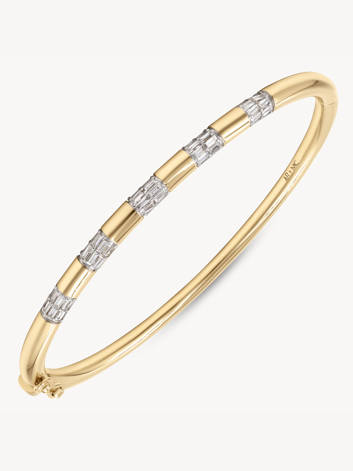 Elegant Tusk Baguette Bracelet for Women - Dainty Gold Plated Adjustable Bangle - Perfect for Daily Wear, Office & Special Occasions