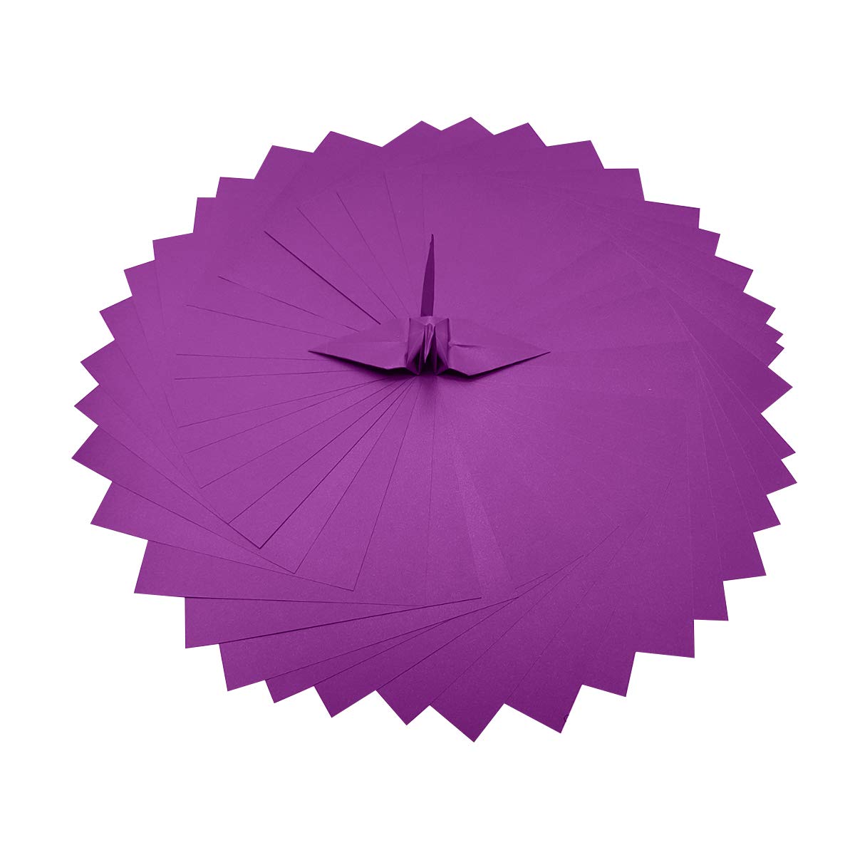 100 Sheets Double-Sided Origami Paper 6x6 Inches - Vibrant Fuchsia Purple, Easy Fold for Origami Cranes, DIY Crafts, Scrapbooking & Gift Wrapping - Perfect for Kids, Beginners & Art Projects