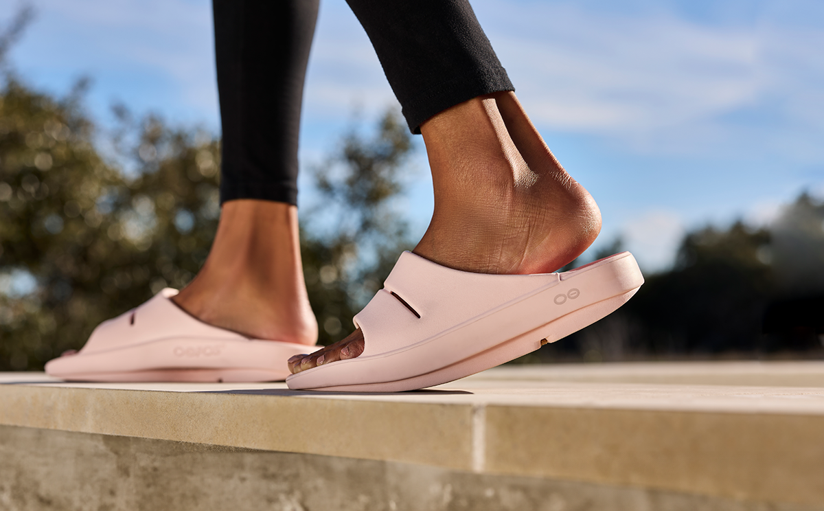 Women's OOahh Comfort Slide Sandals - Blush Pink | Lightweight & Cushioned for Beach, Pool, and Casual Wear