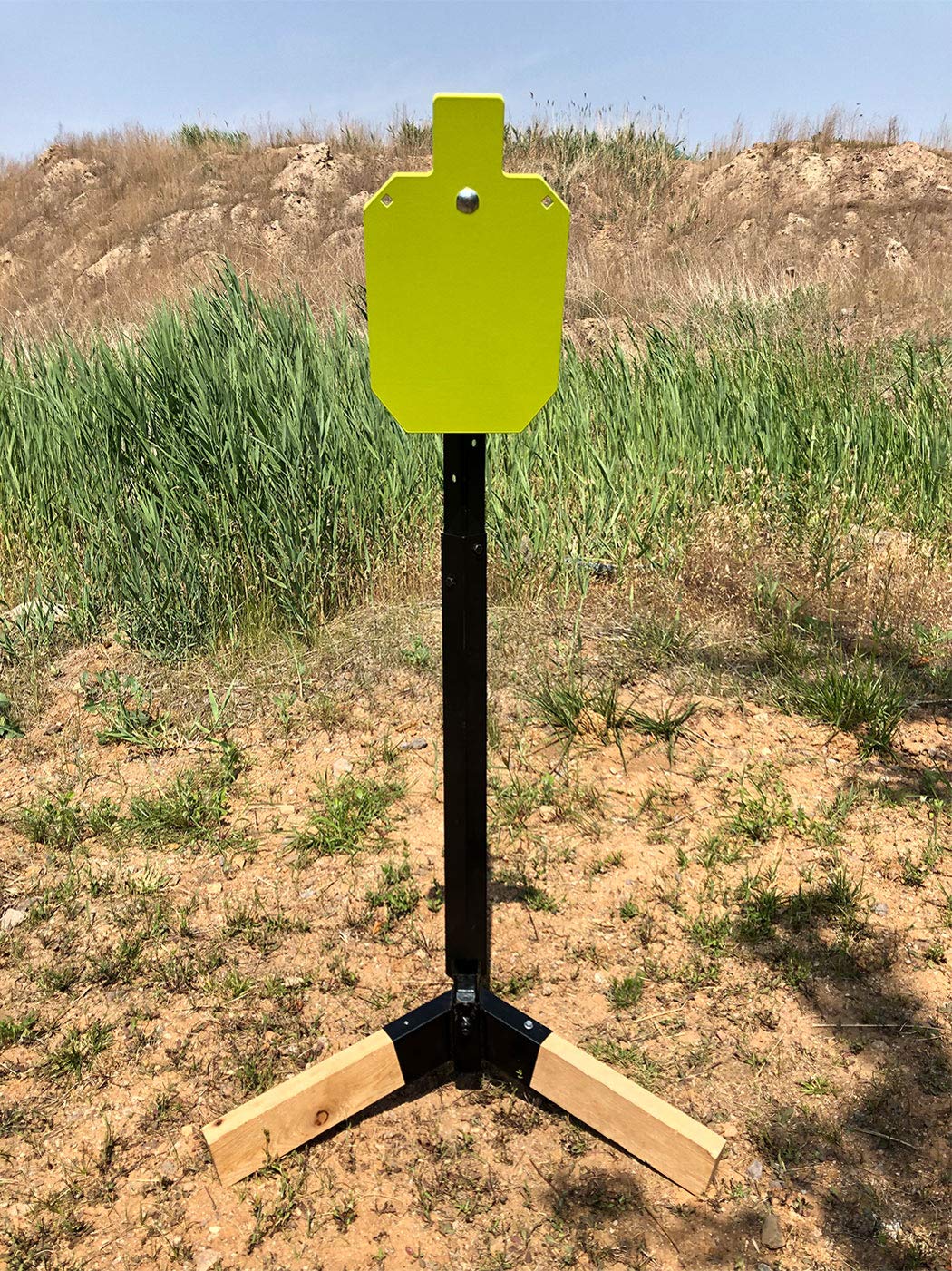 Highwild Adjustable AR500 Steel Target Stand System - Heavy Duty Shooting Target Holder for Outdoor Range Practice, Hunting & Tactical Training